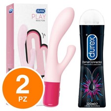 Durex Play Maxi Fun Vibratore Silicone + Eternal Connection Lubrificante 100ml
