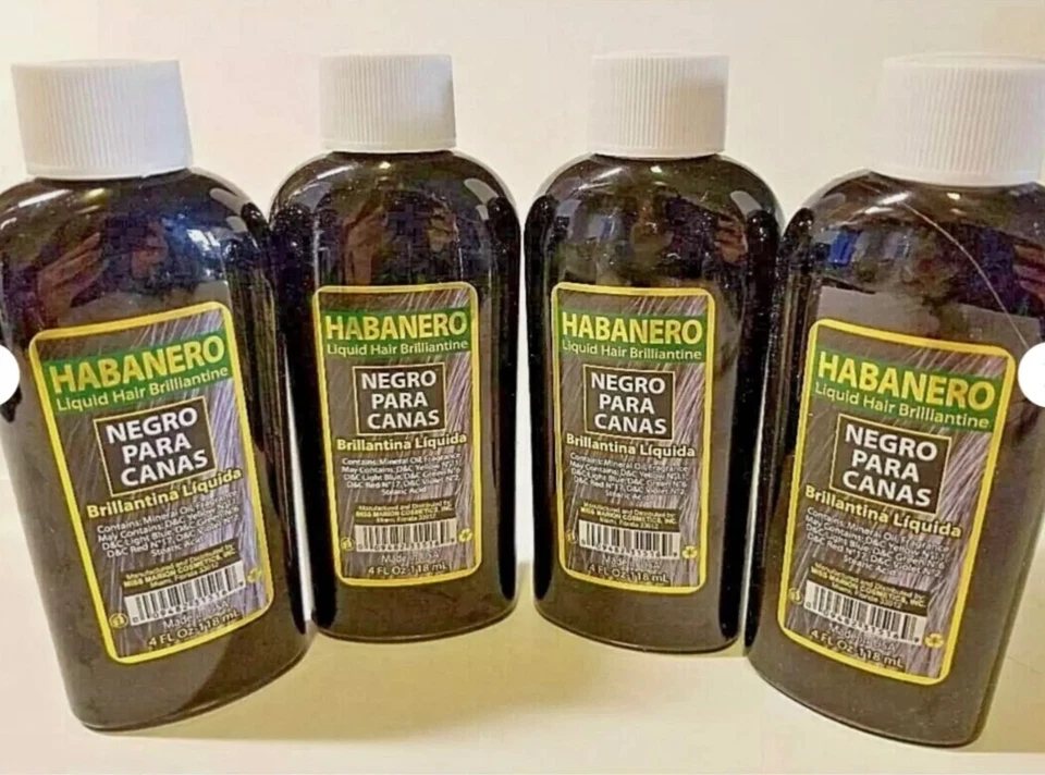 Habanero Liquid Hair Brillantine.Negro oara canas 4oz(4 Pack) - Image 2 of 2