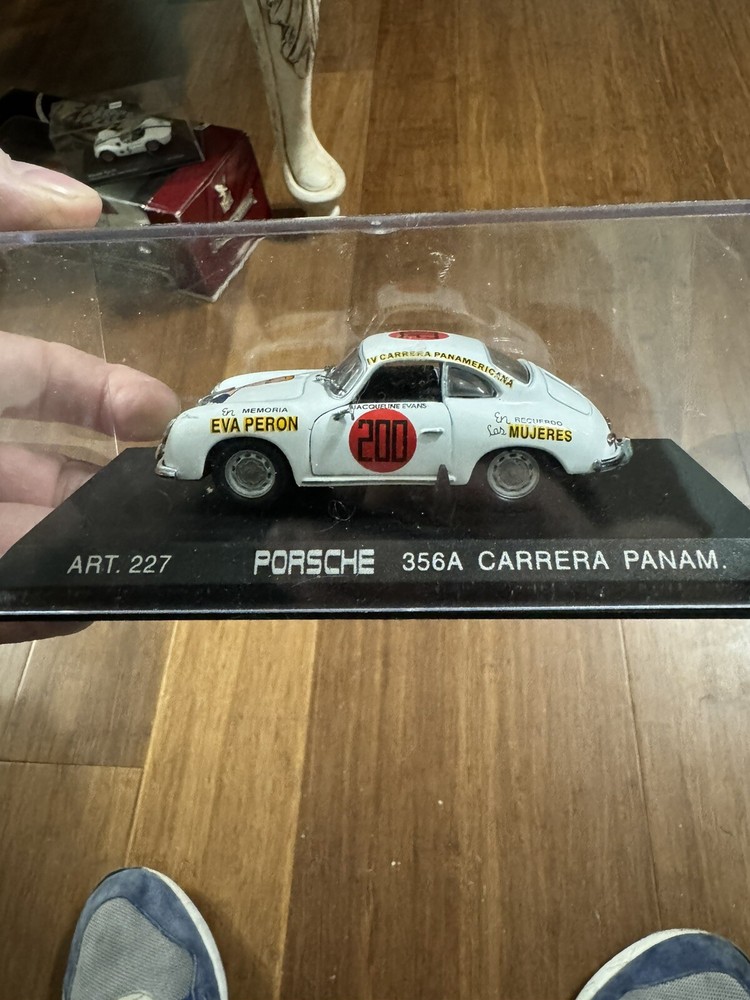 DetailCars 1:43 1953 Porsche 356 A Carrera Panamerica Racing Eva Peron Diecast