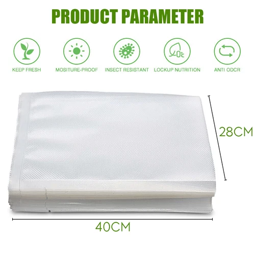 100X Vacuum Sealer Bags Precut Food Storage Saver Heat Seal Cryovac 6 Size NEW - Picture 17 of 24
