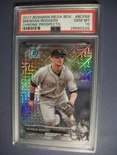 BRENDAN RODGERS 2017 Bowman Chrome Mega Box Refractors #88 PSA GEM MINT 10