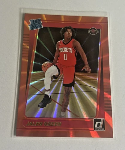 Mint 2021-22 Donruss Jalen Green Holo Orange Laser Lazer Rookie RC #209 