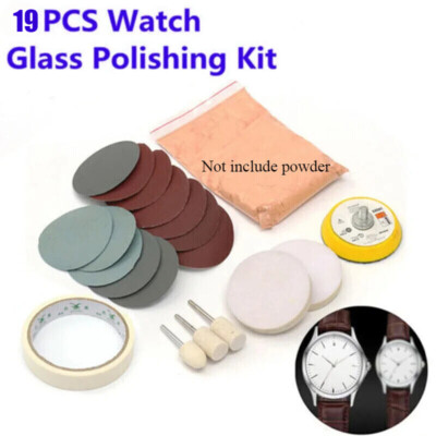 Watch Glass Polishing Kit, Glass Scratch Removal, Acrylic, Sapphire Crystal  Set UK
