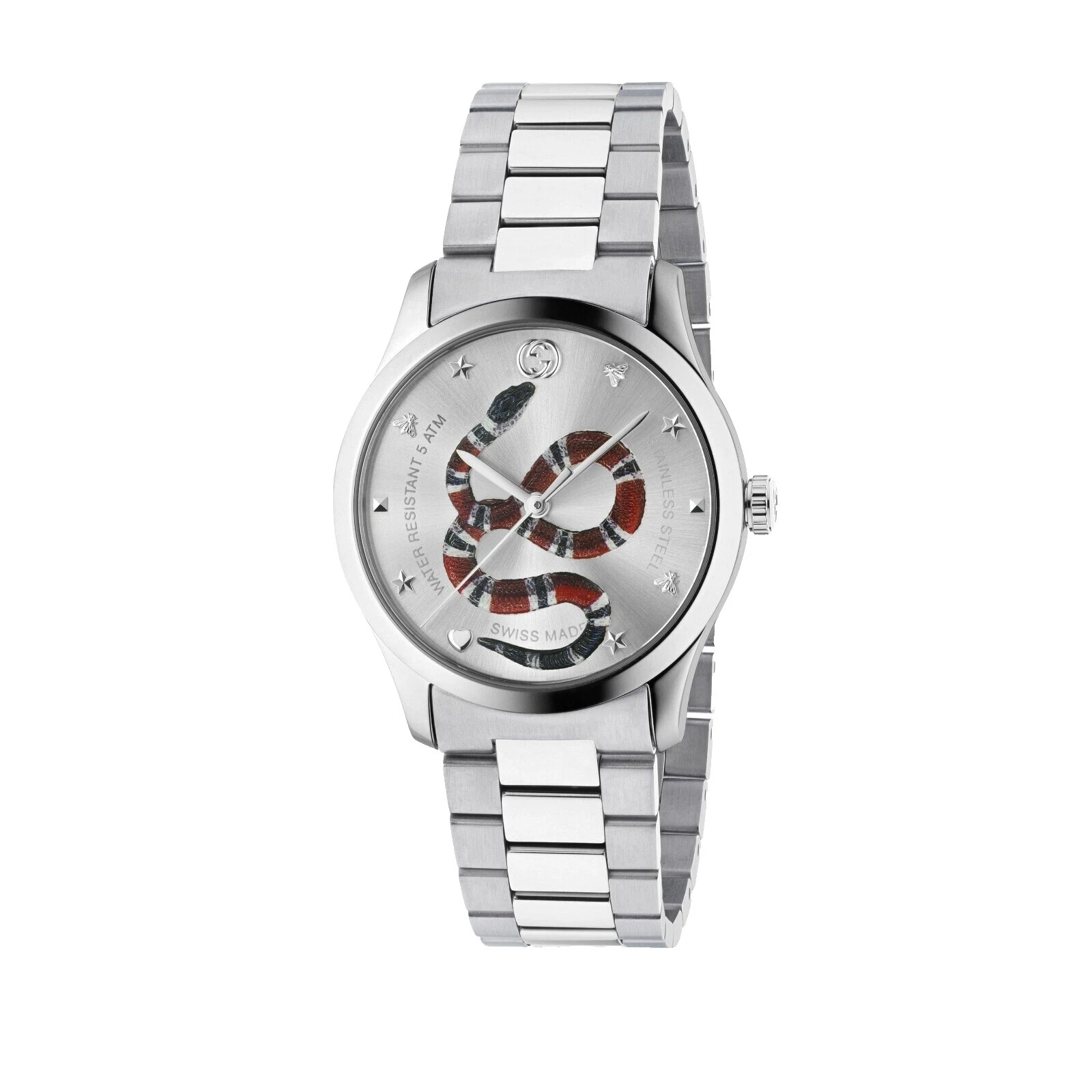 Gucci G-Timeless Stainless Steel Band Quartz Wristwatches