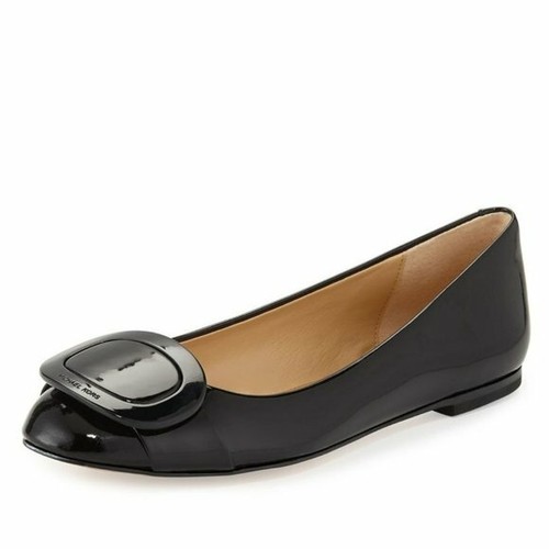 michael kors black patent leather flats