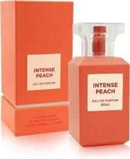 INTENSE PEACH BY FRAGRANCE WORLD-EDP-UNISEX-SPRAY-2.7 OZ-80 ML-AUTHENTIC-U.A.E