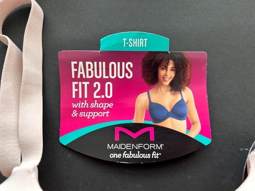 Maidenform T shirt bra size 32D 32DD 34DD NEW pad wire 7543 Fab Fit convertible - Picture 2 of 7
