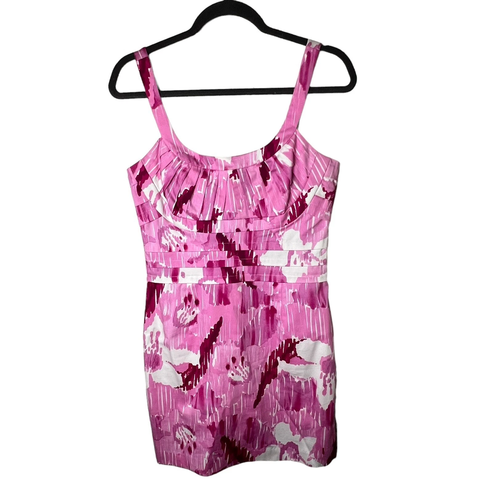 Abito a tubino Calvin Klein senza maniche aderente taglia 6 rosa tutto San Valentino