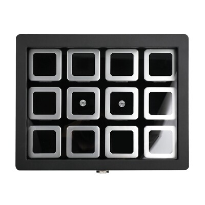 GemTrue Diamond Boxes in a Luxurious Lockable Case with viewing window