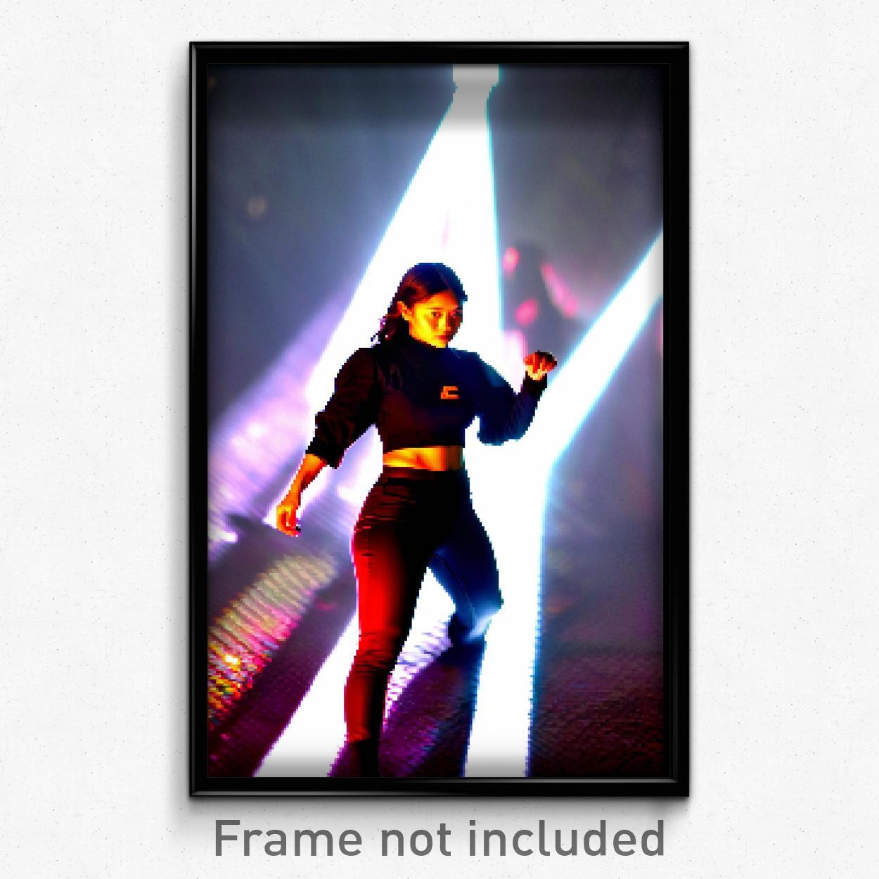 Pixel Art Poster - Important Crop (8 Bit Psychedelic Trippy Video Game Print)