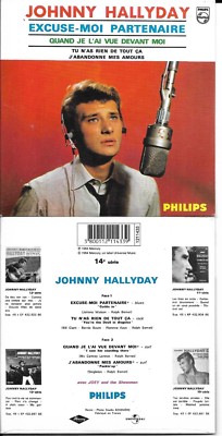 CD CARDSLEEVE JOHNNY HALLYDAY 4T ENTSCHULDIGUNG ICH PARTNER NEUAUFLAGE DES 45T NEU 96