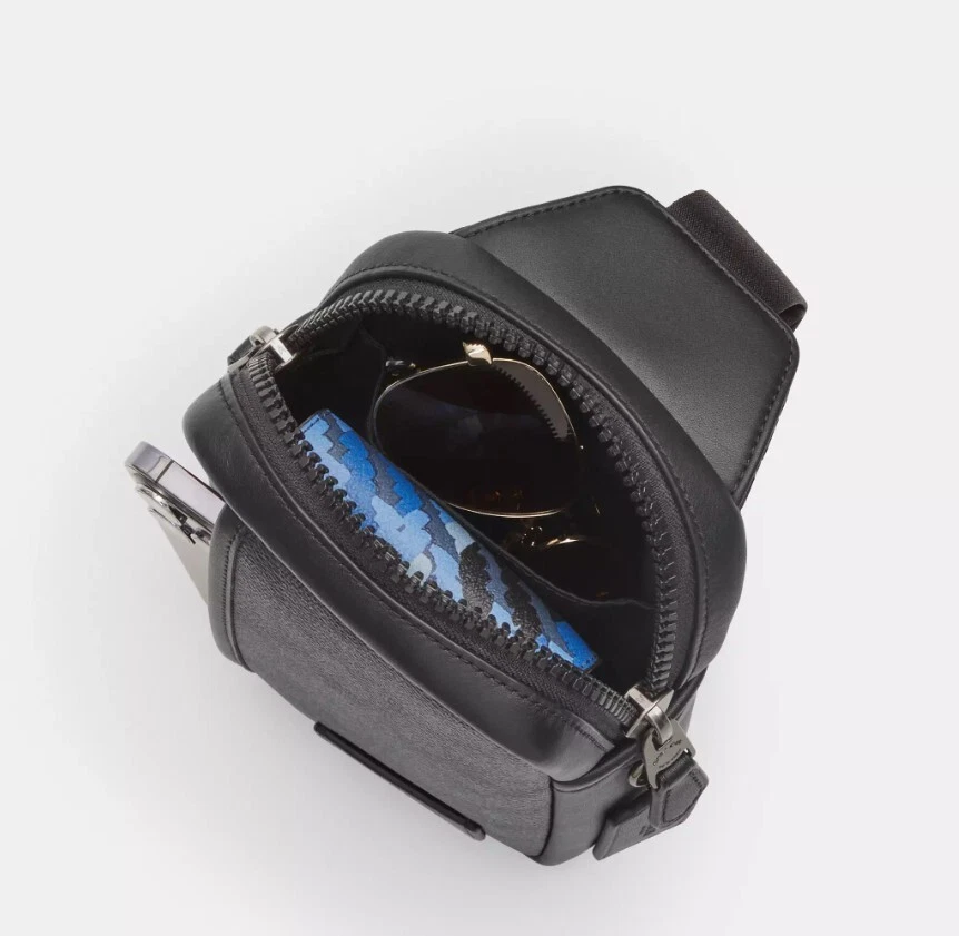 ZAINO COACH EDGE L PACK BLU PROFONDO CM154 NUOVO CON ETICHETTE BORSA A MANO 1 TRACOLLA BORSA A TRACOLLA