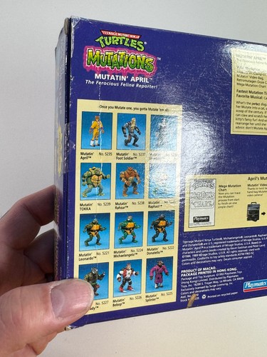 vtg 1993 Playmates Mutations April MOC sealed action figure TMNT teenage mutant - Picture 12 of 15