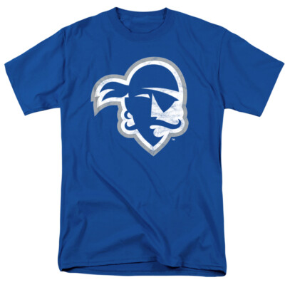 Seton Hall University Adult T-Shirt Distressed Primary, Royal Blue, S-5XL