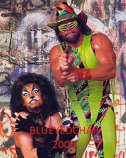 SHERRI MARTEL & RANDY SAVAGE WRESTLER 8 X 10 WRESTLING PHOTO WWF WCW