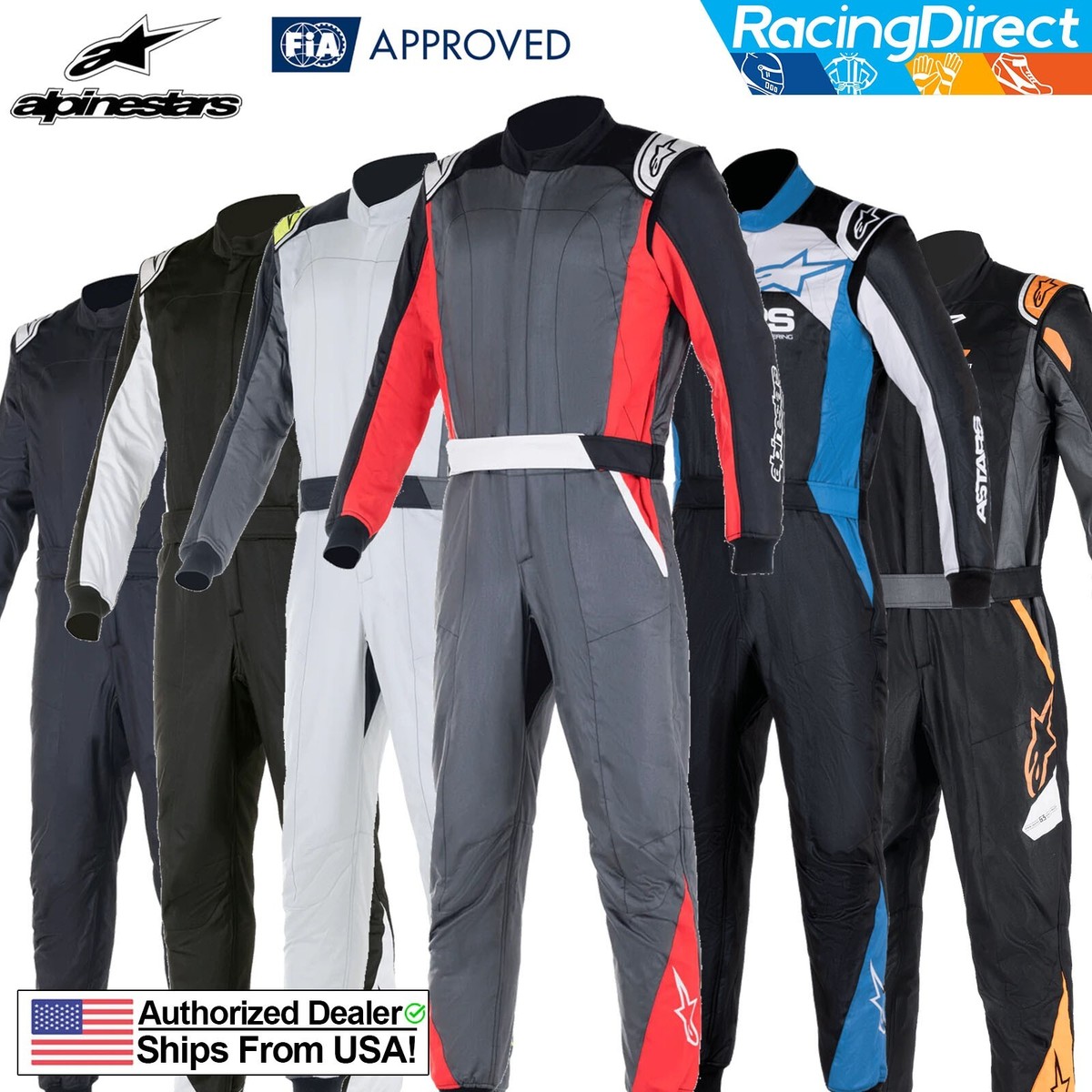 Alpinestars - Atom FIA8856 Racing Suit | Euro Cuff | FIA-Rated 