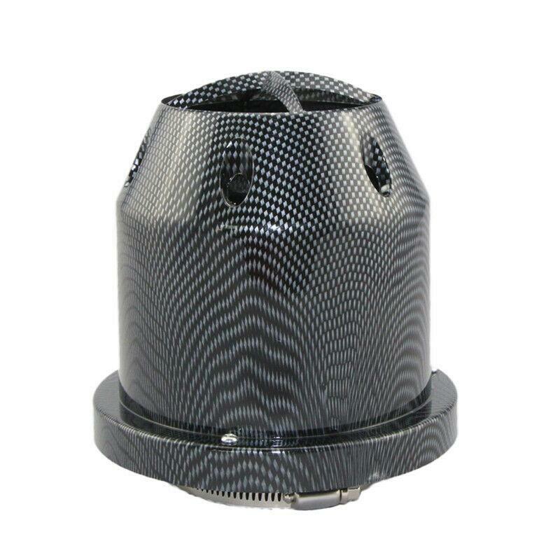 Universal 76mm Car Carbon Fiber Auto High Flow Cold Air Intake Filter Cleaner