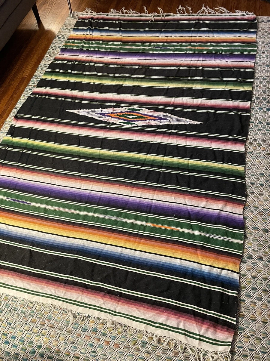 Vintage mexican blanket sale