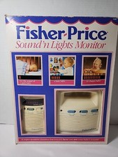Vintage Fisher Price Sound 'n Lights Baby Monitor Old Stock 1993 Nursery WORKS