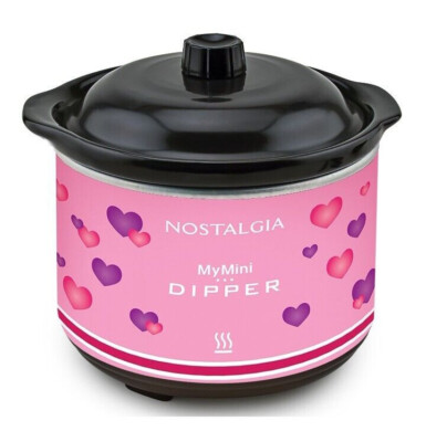 NOSTALGIA MyMini Chocolate Dipping Pot With Lid & 4 Dipping Forks New Sealed Pkg