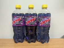 3 Pack - Mountain Dew Purple Thunder - 20oz Bottles - New - Best By Passed 9/24