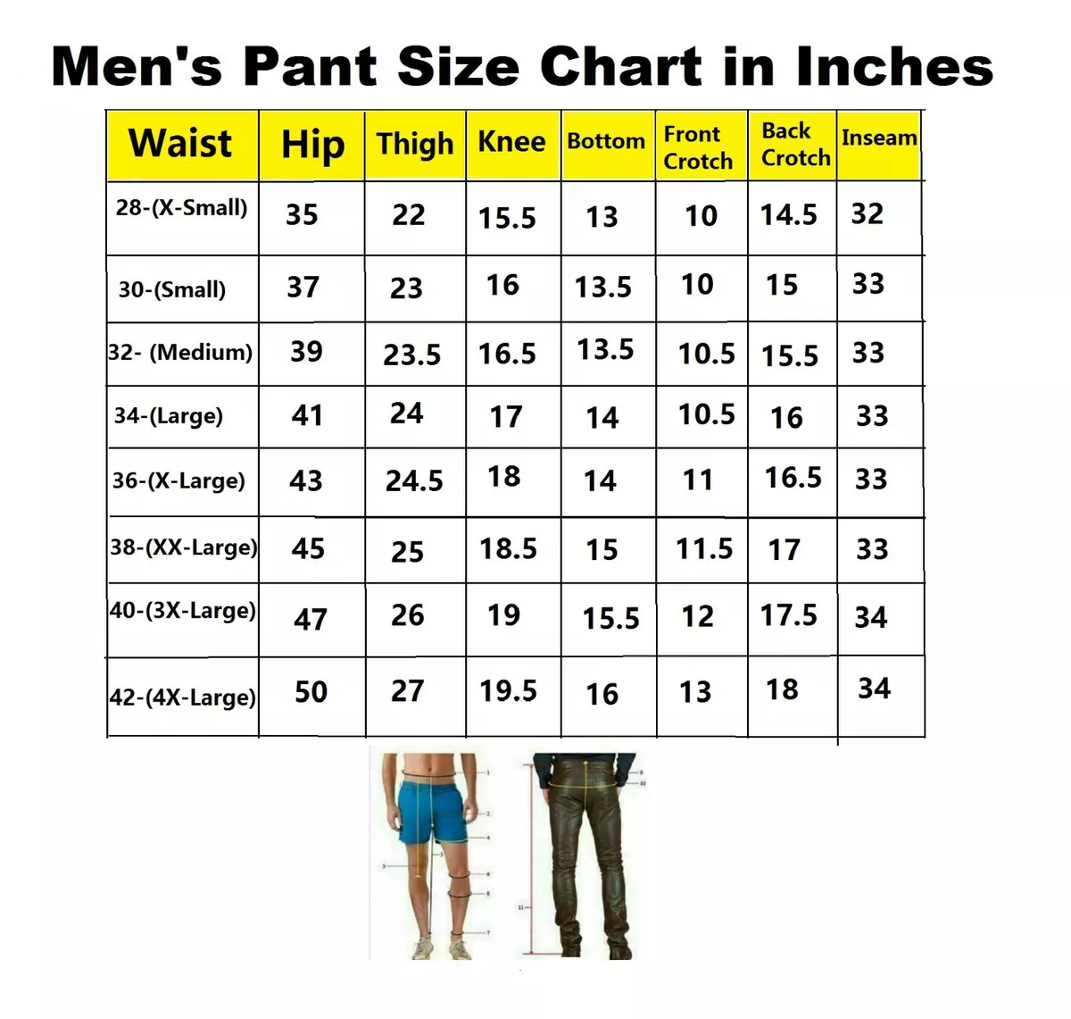 Leather Jeans Men s Pants Trousers Slim Fit Pant Us Real Style