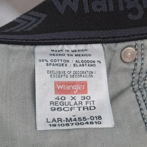 Wrangler Men's Blue Jeans Regular Fit Denim 40x30 - Picture 5 of 5