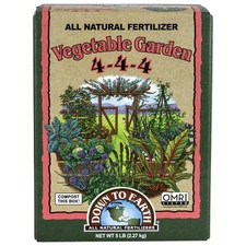 Down To Earth Organic Vegetable Garden 4-4-4 All-Natural Fertilizer, 5 lbs