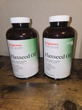 LOT (2) WALGREENS FREE+PURE FLAXSEED OIL DIET...