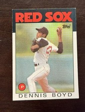 Topps 1986 Oil Can Boyd #605 Base Set Boston Red Sox Baseball Card
