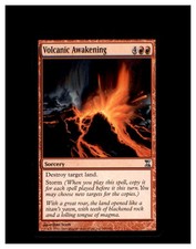Volcanic Awakening 186 Uncommon Time Spiral Magic: The Gathering Lightly Played