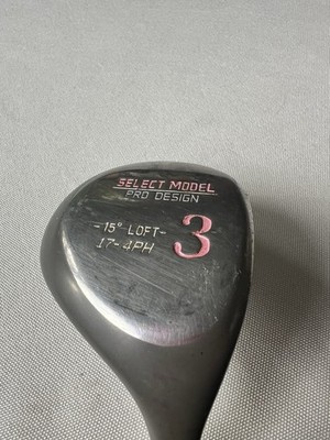 Select Model Pro Design 3 Fairway Driver -21 Loft Steel Apollo Shaft
