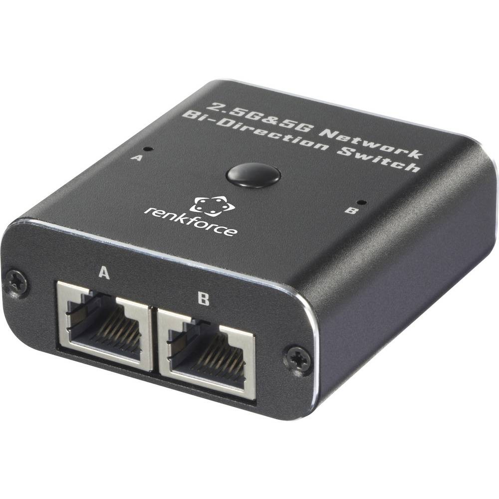 Switch RJ45 2 ports Renkforce RF-EW-700 eliminez les ralentissements reseau 5 GBit/s