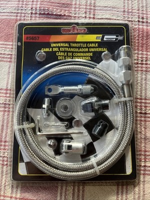 Mr. Gasket #5657 Universal Throttle Cable Braided Stainless Steel