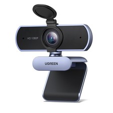 UGREEN Full HD 1080P/30fps Webcam for PC/Laptop/Mac, Auto Light Correction