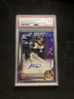 2022 Bowman Chrome - Prospect Autographs Jackson Merrill Purple RefractorOpens in a new window or tab