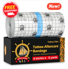 Tattoo Aftercare Bandage, 6"X 8 Yard, Tattoo Waterproof Bandage, Second Skin Tat
