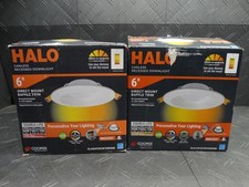 HALO RL 6" Selectable CCT Direct Mount Canless Recessed LED Downlight Lot of 2 