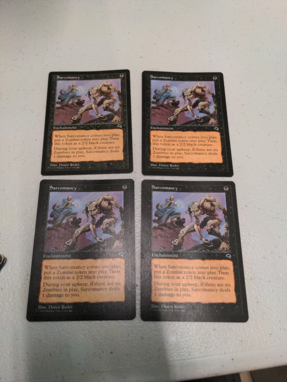 Mtg 1x Sarcomancy Tempest Regular