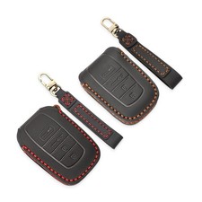 INTGET Leather Key Fob Cover for 2022 Toyota Tundra Sienna Venza Mirai