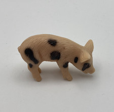 Plastic Old Spot Spotted Pig for Dioramas Dolls House Farm Toys Train Sets