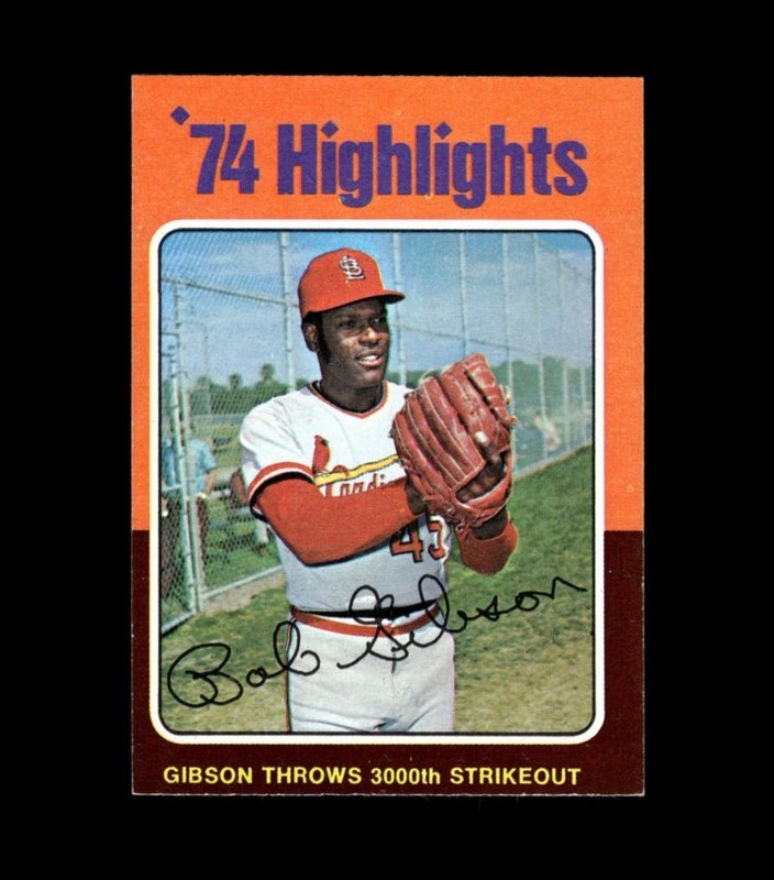 1975 Topps Mini Set-Break #  3 Bob Gibson EX-EXMINT *GMCARDS*
