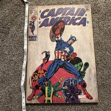 Marvel Comics Captain America Number 111 Wall Art Wooden Plaque 2012 19.25”x 13”