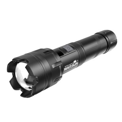 Multi-Function Zoom Flashlight - Aluminum, Long Range Beam, USB-C Rechargeabl...