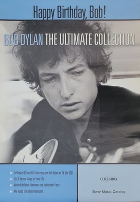 Promotion Plakat Bob Dylan zur CD 60-er Geburtstag 2001 - 59,4 cm x 84 cm