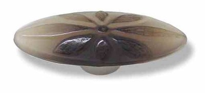 (As-Is) (5 Pack) 3-3/4 inch Betsy Fields Flower Pull Smoke with Satin Nickel