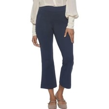 Felina Women's Tummy Control Pull-On Kick Crop Pant Navy, Medium 