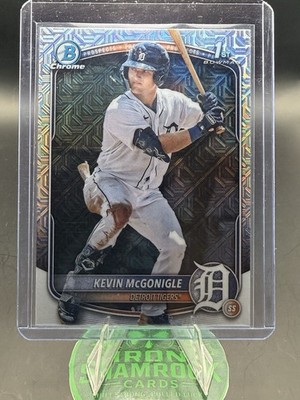 2025 Bowman Chrome Mega Box Kevin McGonigle 1st Mojo Refractor #BCP-79 Tiger