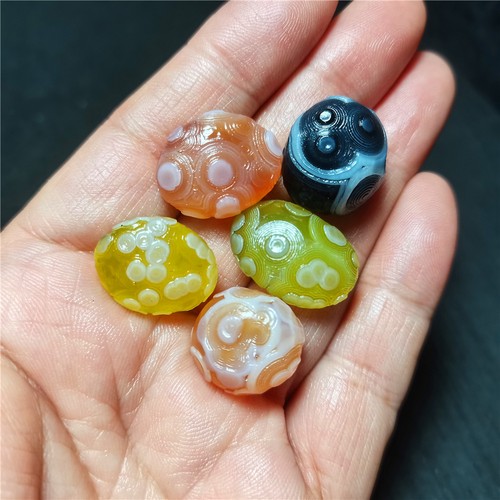 TOP 23G Natural Gobi Agate Eyes Agate Banded Agate stone Healing 188 - Picture 6 of 13