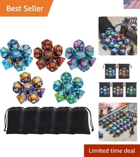 Polyhedral Dice Set - DND Role Playing Dice for Dungeons and Dragons RPG Tabl...